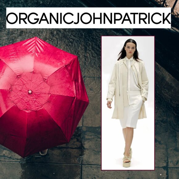 Organic by John Patrick Lightweight Trench Coat with Mandarin collar (size M) - Picture 1 of 16